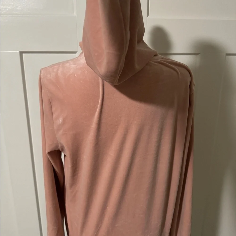 NWOT Fila Womens Velour Quarter Zip Hoodie Misty Rose Small - Picture 5 of 8